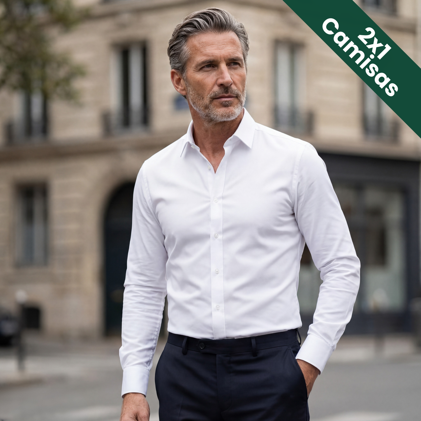 PACK 2x1 TrustFit Camisa AntiArrugas